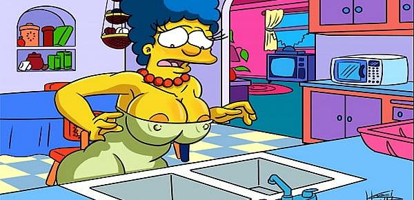  The Simpsons Hentai - Marge Sexy (GIF)